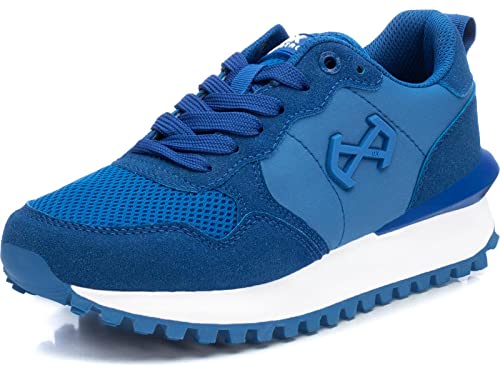 XTI - Schuhe mit Kordelzug für Damen, Farbe: Blau, Größe: 37, Marineblau, 39 EU von XTI