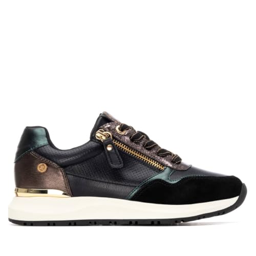 XTI - Slipper Damen Schwarz - Bequeme und vielseitige Schuhe - Casual Mode - Modell 14421801 (Größe 41) von XTI