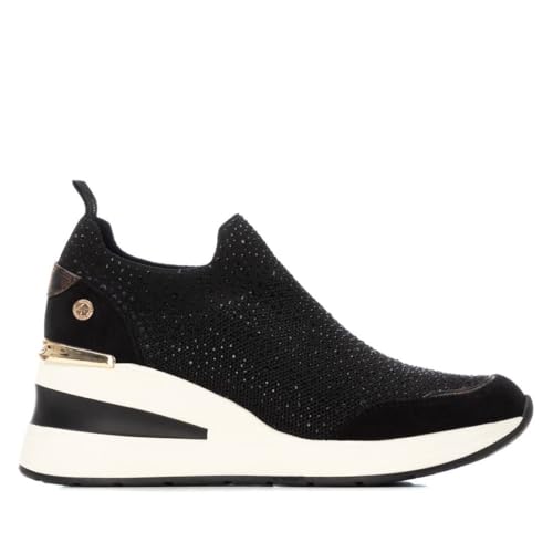 XTI - Slipper Damen Schwarz - Bequeme und vielseitige Schuhe - Casual Mode - Modell 14438501 (Größe 41) von XTI