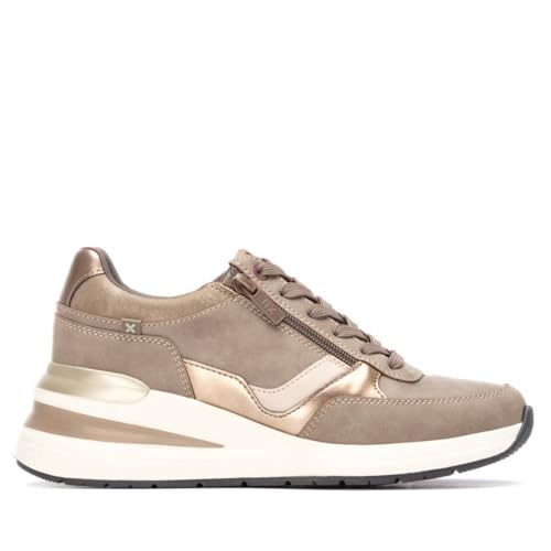 XTI - Slipper Damen Taupe - Bequeme und vielseitige Schuhe - Casual Mode - Modell 14462803 (Größe 37) von XTI