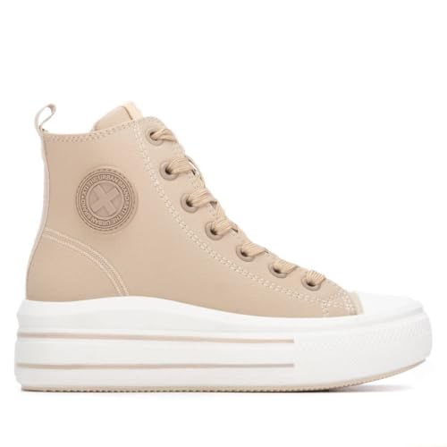 XTI - Slipper Mädchen Beige - Bequeme und vielseitige Schuhe - Casual Mode - Modell 15129703 (Größe 38) von XTI