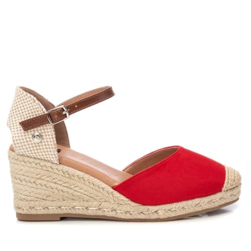 XTI - Keilsandalen Damen Rot - Bequeme und vielseitige Schuhe - Casual Mode - Modell 14074601 (Größe 36) von XTI
