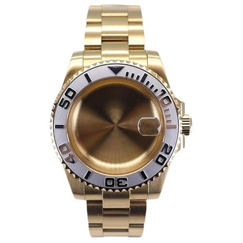 XTINKOPW 1 Stück 20 mm Edelstahlarmband 40 mm Uhrengehäuse for Nh35 Nh34/36/38 ETA 2824 Miyota 8215 Uhrwerk 28,5 mm Zifferblatt(Black,ETA 2824) von XTINKOPW