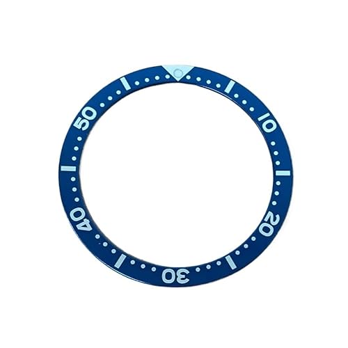 XTINKOPW 1 Stück 38 mm Uhrenlünette, Flacher Aluminiumblechring, Uhreneinsätze mit Aufkleber, Ersatzzubehör 31,5 mm - 38 mm for SKX-Teile(Pcak 9) von XTINKOPW