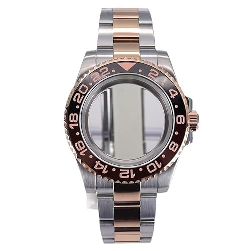 XTINKOPW 1 Stück 40 mm Herrenuhr 20 mm Armband Set Gehäuse for Nh35 Nh36 ETA 2824 Miyota 8215 Uhrwerk 28,5 mm(10mm,Miyota 8215) von XTINKOPW