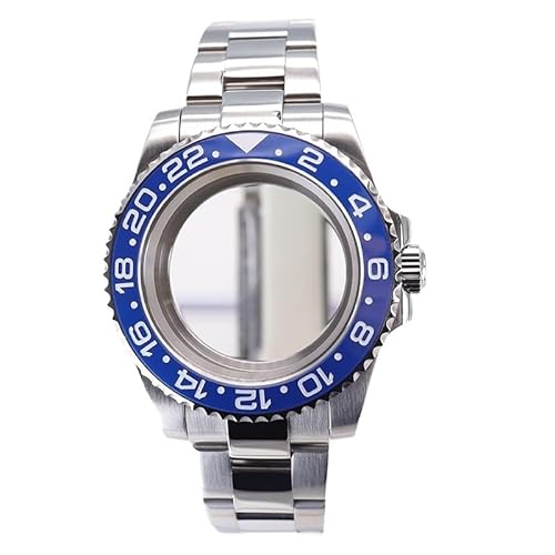 XTINKOPW 1 Stück 40 mm Herrenuhr Nh36 Gehäuse Armband Glas for NH35 NH36 4R36 Miyota 8215 2824 Uhrwerk 28,5 mm Zifferblatt GMT-Stil(Glass Cover 4,Miyota 8215) von XTINKOPW