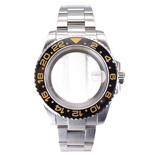 XTINKOPW 1 Stück 40 mm Herrenuhr Nh36 Gehäuse Armband Glas for NH35 NH36 4R36 Miyota 8215 2824 Uhrwerk 28,5 mm Zifferblatt GMT-Stil(Glass Cover 5,Miyota 8215) von XTINKOPW