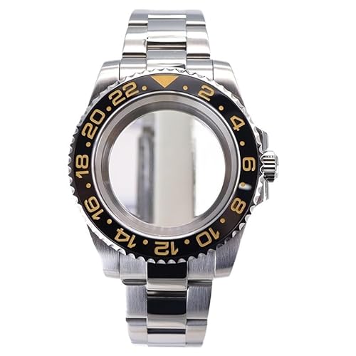 XTINKOPW 1 Stück 40 mm Herrenuhr Nh36 Gehäuse Armband Glas for NH35 NH36 4R36 Miyota 8215 2824 Uhrwerk 28,5 mm Zifferblatt GMT-Stil(Glass Cover 6,Miyota 8215) von XTINKOPW