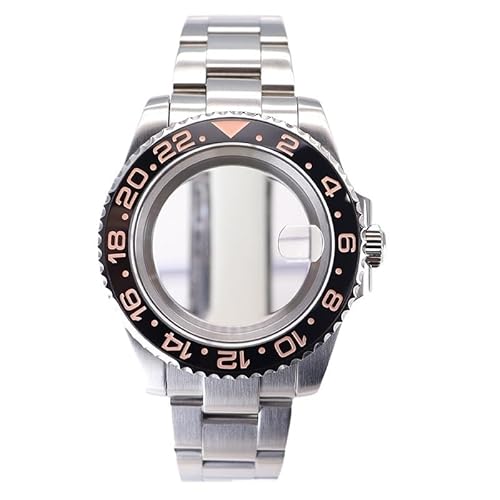 XTINKOPW 1 Stück 40 mm Herrenuhr Nh36 Gehäuse Armband Glas for NH35 NH36 4R36 Miyota 8215 2824 Uhrwerk 28,5 mm Zifferblatt GMT-Stil(Glass Cover 9,Miyota 8215) von XTINKOPW