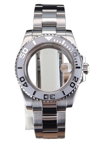 XTINKOPW 1 Stück 40 mm Uhr 20 mm Armband Set Gehäuse Kristallglas for Nh35 Nh36 ETA 2824 Miyota 8215 Uhrwerk 28,5 mm(Glass Cover 1,Miyota 8215) von XTINKOPW