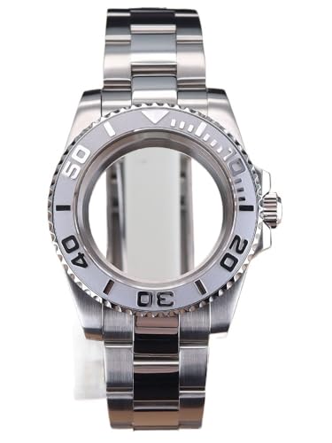 XTINKOPW 1 Stück 40 mm Uhr 20 mm Armband Set Gehäuse Kristallglas for Nh35 Nh36 ETA 2824 Miyota 8215 Uhrwerk 28,5 mm(Glass Cover 2,Miyota 8215) von XTINKOPW