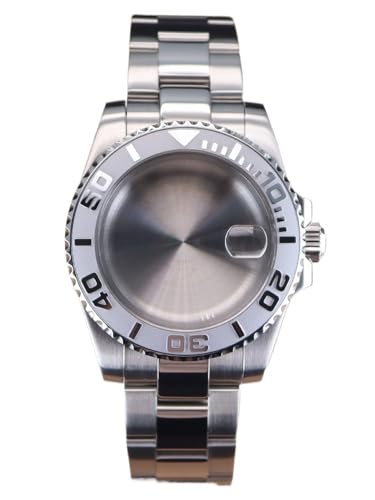 XTINKOPW 1 Stück 40 mm Uhr 20 mm Armband Set Gehäuse Kristallglas for Nh35 Nh36 ETA 2824 Miyota 8215 Uhrwerk 28,5 mm(Solid Cover 1,ETA 2824) von XTINKOPW