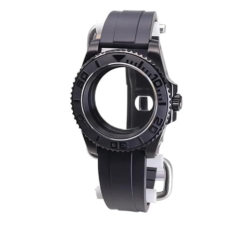XTINKOPW 1 Stück 40 mm schwarzes Herren-Uhrengehäuse aus Gummi for Nh35/34/36/38 Miyota8215 Eta2824 Uhrwerk, 28,5 mm Zifferblatt, Hot Styles Yacht-Master(Black Bezel 1,ETA 2824) von XTINKOPW
