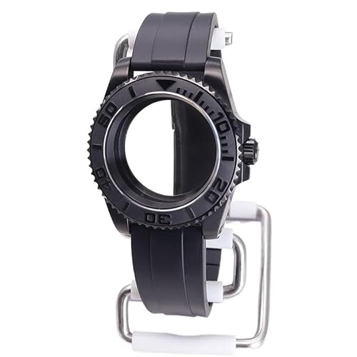 XTINKOPW 1 Stück 40 mm schwarzes Herren-Uhrengehäuse aus Gummi for Nh35/34/36/38 Miyota8215 Eta2824 Uhrwerk, 28,5 mm Zifferblatt, Hot Styles Yacht-Master(Black Bezel 2,ETA 2824) von XTINKOPW
