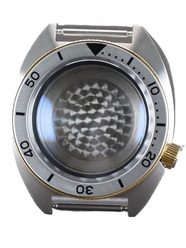 XTINKOPW 1 Stück 41 mm Herren Mechanisches Uhrengehäuse Glas for Mod Skx007 Nh35 Nh36 Uhrwerk 28,5 mm Zifferblatt Reines Schwarz Kapitelring(8) von XTINKOPW