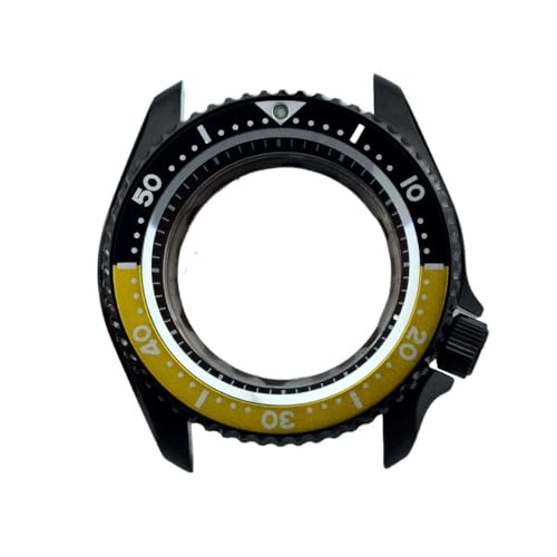 XTINKOPW 1 Stück NH35/NH36/4R/6R Modifiziertes SKX007-Gehäuse Transparentes wasserdichtes 20-Bar-Uhrengehäuse 3,8-Uhr-Gehäuse 28,5-mm-Zifferblatt(Black-1) von XTINKOPW