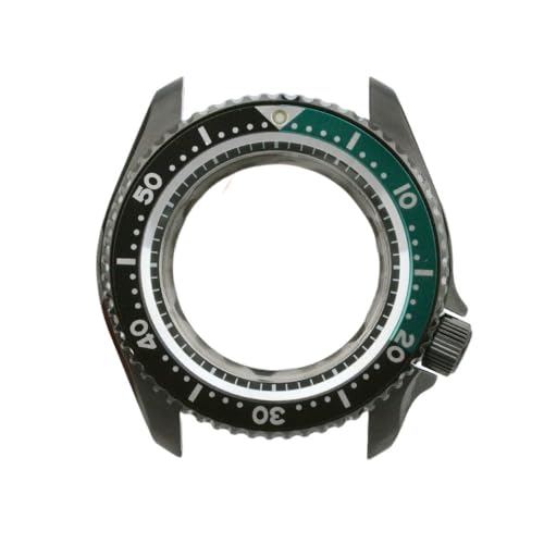 XTINKOPW 1 Stück NH35/NH36/4R/6R Modifiziertes SKX007-Gehäuse Transparentes wasserdichtes 20-Bar-Uhrengehäuse 3,8-Uhr-Gehäuse 28,5-mm-Zifferblatt(Black-5) von XTINKOPW