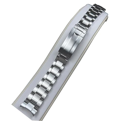 XTINKOPW 1 stück 20mm Uhrenarmband aus massivem 316L Edelstahl for Herrenuhren Sicherheitsfaltschließe Teile for Submariner Deepsea NH35 Gehäuse(6mm) von XTINKOPW
