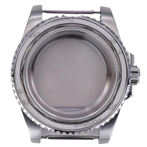 XTINKOPW 1 stück 40mm Silbrig Fall Männer Uhr Teile Kristall for Yacht NH35 NH36 NH38 ETA 2824 Miyota 8215 Bewegung 28,5 mmZifferblatt(Glass Cover 2,ETA 2824) von XTINKOPW