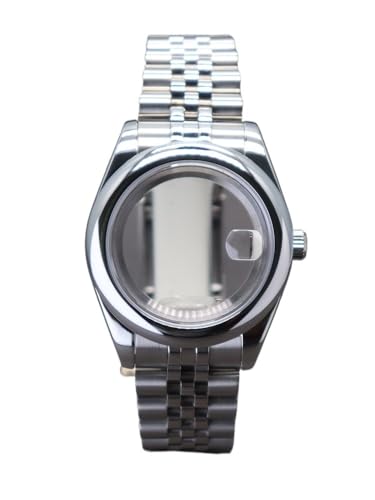 XTINKOPW 1pc 36mm 40mm Fall Männer Uhr Armband Teile for Oyster NH35 NH36 Miyota8215 Bewegung 28,5 mmDial 100m Wasserdicht(Glass Cover 1,40mm NH35 NH36) von XTINKOPW