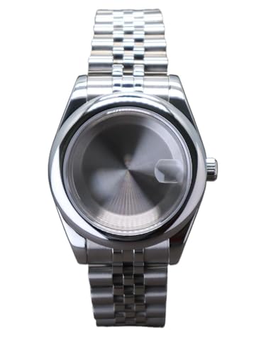 XTINKOPW 1pc 36mm 40mm Fall Männer Uhr Armband Teile for Oyster NH35 NH36 Miyota8215 Bewegung 28,5 mmDial 100m Wasserdicht(Solid Cover 1,40mm NH35 NH36) von XTINKOPW