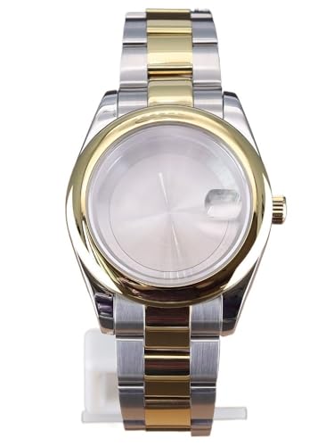 XTINKOPW 1pc 36mm 40mm Uhr Fall Armband for Oyster NH35 NH36 4R36 Miyota8215 Bewegung 28,5 mmDial Mit Lupe(Solid Cover 1,40mm Miyota 8215) von XTINKOPW