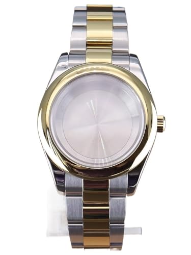 XTINKOPW 1pc 36mm 40mm Uhr Fall Armband for Oyster NH35 NH36 4R36 Miyota8215 Bewegung 28,5 mmDial Mit Lupe(Solid Cover 2,36mm Miyota 8215) von XTINKOPW