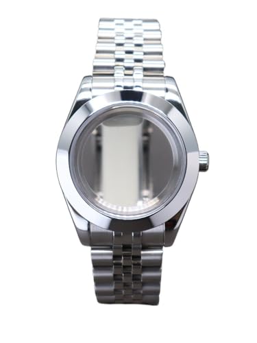 XTINKOPW 1pc 36mm 40mm Uhrengehäuse Armband for Air King NH35 NH36 NH38 4R36 Miyota8215 Uhrwerk 28,5mm Zifferblatt(Glass Cover 2,40mm) von XTINKOPW