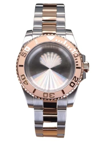 XTINKOPW 1pc 40mm Herrenuhr 20mm Armband Set Gehäuse for Nh35 Nh36 ETA 2824 Miyota 28,5mm Yacht-Master(Solid Cover 2,ETA 2824) von XTINKOPW