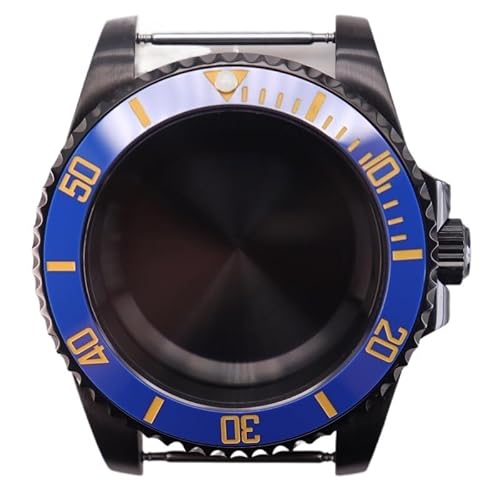 XTINKOPW 1pc 40mm Schwarz Taucher Herren Uhr Gehäuse Glas for Submariner NH35 NH36 NH38 Eta2824 Miyota8215 Bewegung 28,5 mmDial(Style 12,Miyota 8215) von XTINKOPW