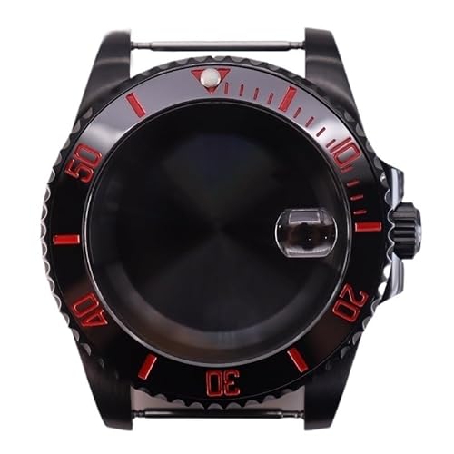 XTINKOPW 1pc 40mm Schwarz Taucher Herren Uhr Gehäuse Glas for Submariner NH35 NH36 NH38 Eta2824 Miyota8215 Bewegung 28,5 mmDial(Style 15,ETA 2824) von XTINKOPW