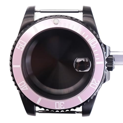 XTINKOPW 1pc 40mm Schwarz Taucher Herren Uhr Gehäuse Glas for Submariner NH35 NH36 NH38 Eta2824 Miyota8215 Bewegung 28,5 mmDial(Style 3,Miyota 8215) von XTINKOPW