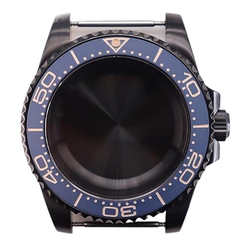 XTINKOPW 1pc 40mm Schwarz Taucher Herren Uhr Gehäuse Glas for Submariner NH35 NH36 NH38 Eta2824 Miyota8215 Bewegung 28,5 mmDial(Style 32,Miyota 8215) von XTINKOPW