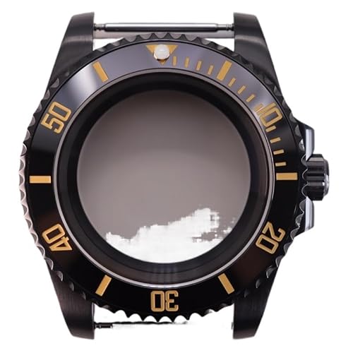 XTINKOPW 1pc 40mm Schwarz Taucher Herren Uhr Gehäuse Glas for Submariner NH35 NH36 NH38 Eta2824 Miyota8215 Bewegung 28,5 mmDial(Style 34,NH34 35 36 38) von XTINKOPW