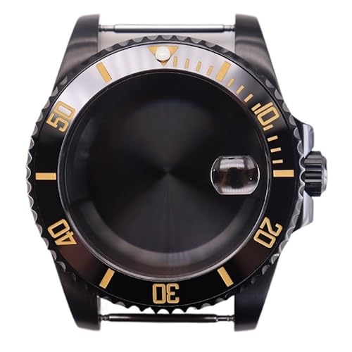 XTINKOPW 1pc 40mm Schwarz Taucher Herren Uhr Gehäuse Glas for Submariner NH35 NH36 NH38 Eta2824 Miyota8215 Bewegung 28,5 mmDial(Style 35,ETA 2824) von XTINKOPW