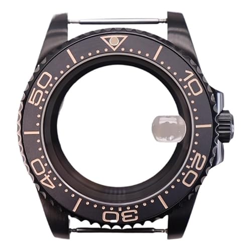 XTINKOPW 1pc 40mm Schwarz Taucher Herren Uhr Gehäuse Glas for Submariner NH35 NH36 NH38 Eta2824 Miyota8215 Bewegung 28,5 mmDial(Style 41,Miyota 8215) von XTINKOPW