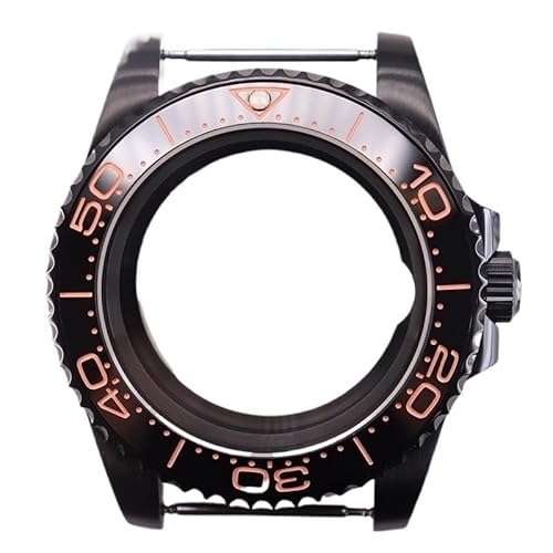 XTINKOPW 1pc 40mm Schwarz Taucher Herren Uhr Gehäuse Glas for Submariner NH35 NH36 NH38 Eta2824 Miyota8215 Bewegung 28,5 mmDial(Style 53,ETA 2824) von XTINKOPW