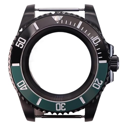 XTINKOPW 1pc 40mm Schwarz Taucher Herren Uhr Gehäuse Glas for Submariner NH35 NH36 NH38 Eta2824 Miyota8215 Bewegung 28,5 mmDial(Style 6,Miyota 8215) von XTINKOPW
