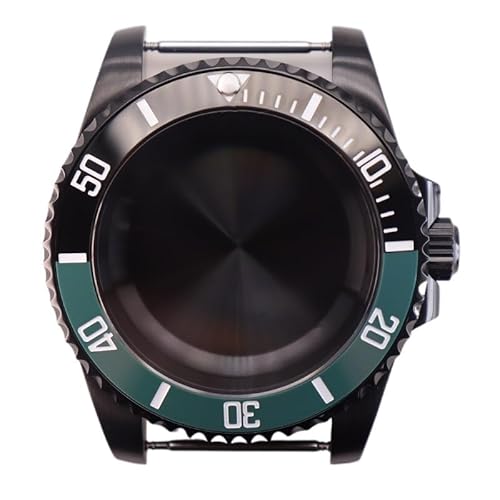 XTINKOPW 1pc 40mm Schwarz Taucher Herren Uhr Gehäuse Glas for Submariner NH35 NH36 NH38 Eta2824 Miyota8215 Bewegung 28,5 mmDial(Style 8,Miyota 8215) von XTINKOPW