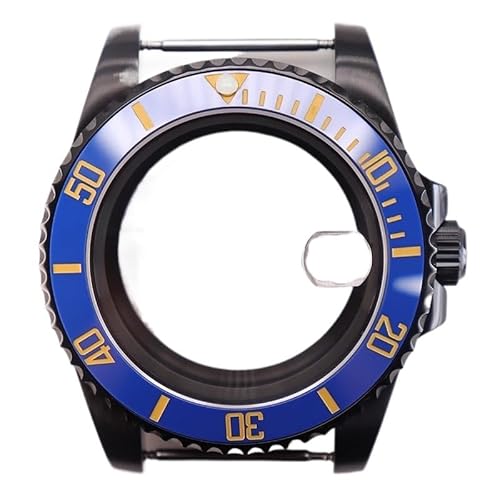 XTINKOPW 1pc 40mm Schwarz Taucher Herren Uhr Gehäuse Glas for Submariner NH35 NH36 NH38 Eta2824 Miyota8215 Bewegung 28,5 mmDial(Style 9,Miyota 8215) von XTINKOPW