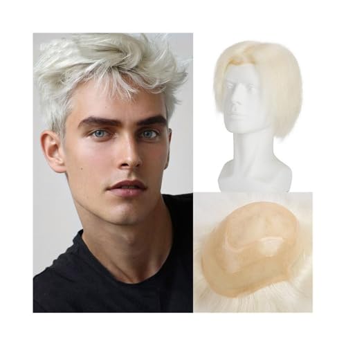 Dekoration #60R Lace Front Echthaarsystem Mono Top mit PU-Haut um die Kapillarprothese for Männer flauschig Dekoration #60R Lace Front Echthaarsystem Mono Top mit PU-Haut um die Kapillarprothese for Männer flauschig von XTJS56QB