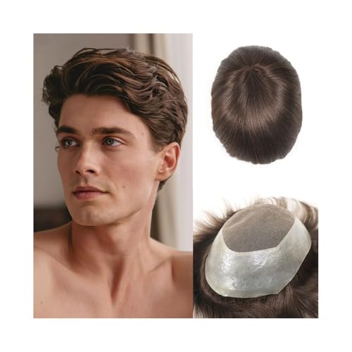 Dekoration Australien Männer Haar Prothese Französisch Spitze mit PU Um Basis Remy Menschliches Haar Herren Toupet Einheit flauschig Dekoration Australien Männer Haar Prothese Französisch Spitze mit PU Um Basis Remy Menschliches Haar Herren Toupet Einheit flauschig von XTJS56QB