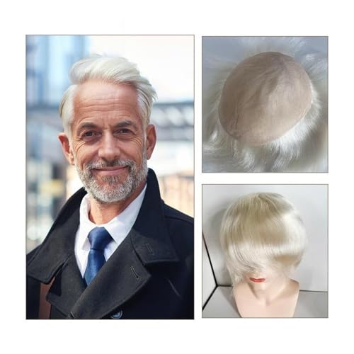 Dekoration Indisches Echthaar-Vollspitzen-Toupet for Männer, 20,3 x 25,4 cm, französisches Spitzen-Basis-Haarersatzsystem flauschig Dekoration Indisches Echthaar-Vollspitzen-Toupet for Männer, 20,3 x 25,4 cm, französisches Spitzen-Basis-Haarersatzsystem flauschig von XTJS56QB