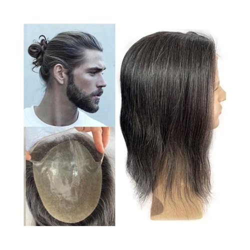Dekoration Schweizer Lace Front Herren-Toupet Nr. 1B20 Echthaar V-Schleife dünne Hautbasis 8"x10" Haarsystem-Einheit flauschig Dekoration Schweizer Lace Front Herren-Toupet Nr. 1B20 Echthaar V-Schleife dünne Hautbasis 8"x10" Haarsystem-Einheit flauschig von XTJS56QB