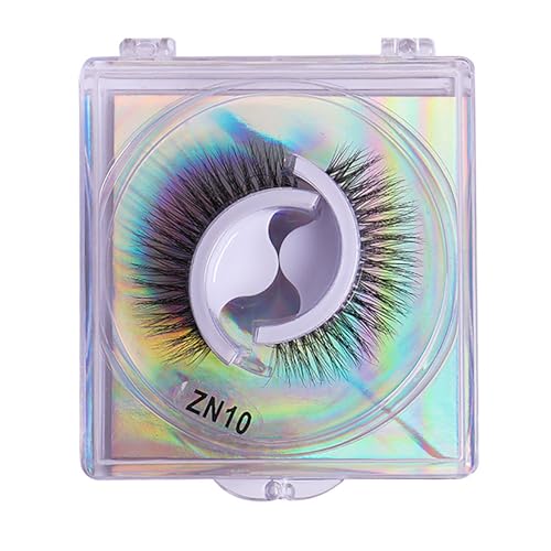 Lash Buddy selbstklebende Wimpern, wiederverwendbar, kein Kleber oder Eyeliner erforderlich, wasserfeste, natürliche, dichte falsche Wimpern für Make-up, einfach anzubringen,Zn10 von XTKDAIUI