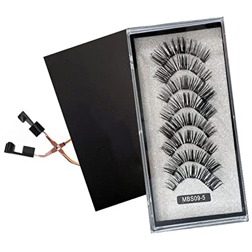 Magnetische Wimpern, Kein Kleber Und Eyeliner Benötigt, Wiederverwendbare Magnetische Wimpern Natürlicher Look, Für Diese Authentische Wimpernverlängerung, 4 Paare,9 von XTKDAIUI