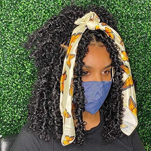 Xtrend 12 Inch 6 Packs Butterfly Locs Crochet Hair Black Messy Distressed Faux Locs Crochet Braids Pre Looped Soft Locs Hair for Black Women #1B… von XTREND