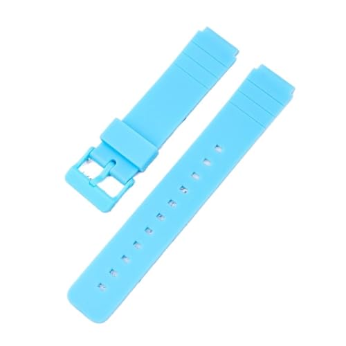 XTVKFWJAB 16 mm Armband kompatibel mit Casio MW-59 MQ-24 MQ-27 MQ-76 MQ-71 MQ-107 Uhrenarmband, Ersatzarmband aus Harz und Gummi, wasserdicht(Blue) von XTVKFWJAB