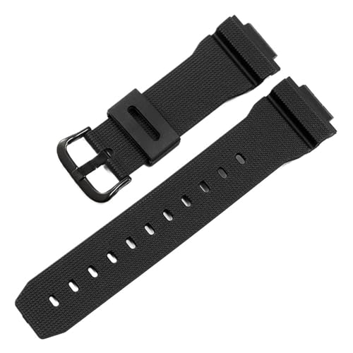 XTVKFWJAB Armband Kompatibel Mit Casio G-SHOCK GM-2100 GA-2100 GWM-5610 DW-5600 6900 Serie Herren Modifiziertes Silikonkautschuk-Harz-Uhrenarmband 16 Mm(Black black) von XTVKFWJAB