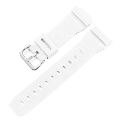 XTVKFWJAB Armband Kompatibel Mit Casio G-SHOCK GM-2100 GA-2100 GWM-5610 DW-5600 6900 Serie Herren Modifiziertes Silikonkautschuk-Harz-Uhrenarmband 16 Mm(White Silver) von XTVKFWJAB
